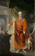 Donat, Johann Daniel Emperor Leopold II in the regalia of the oil painting reproduction